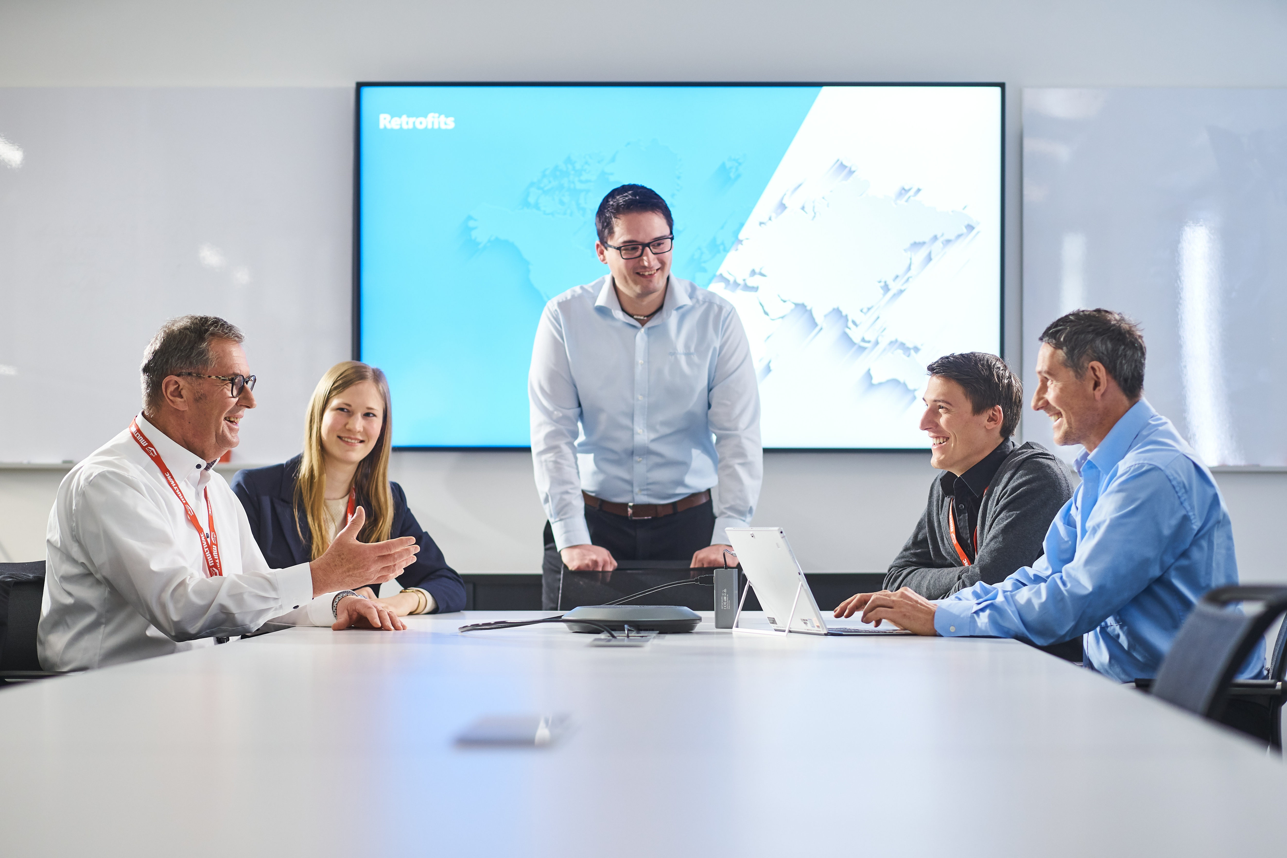 Business Meeting Presentation Setup