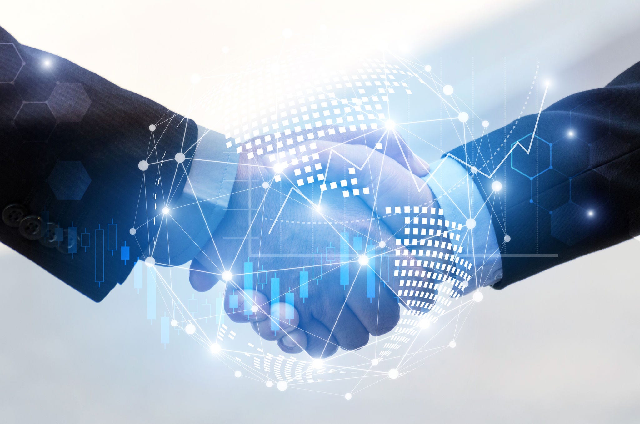 Business Partnership Digital Innovation Concept