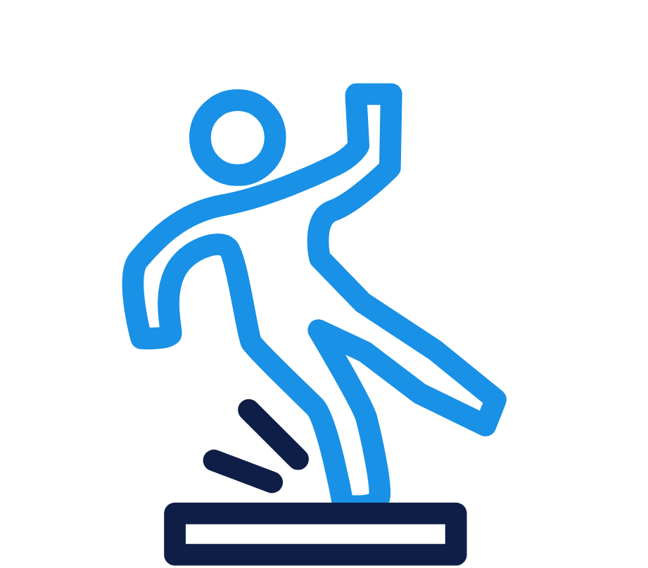 Safety Warning Sign: Slippery Floor Icon Safety Warning Sign: Slippery Floor Icon