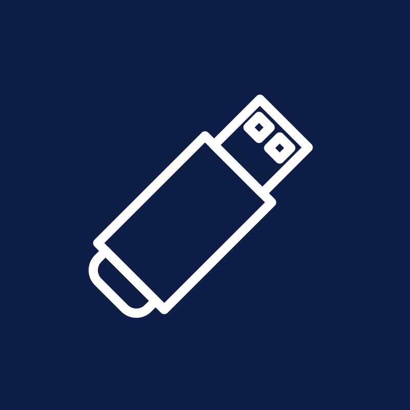 USB Flash Drive Icon Illustration