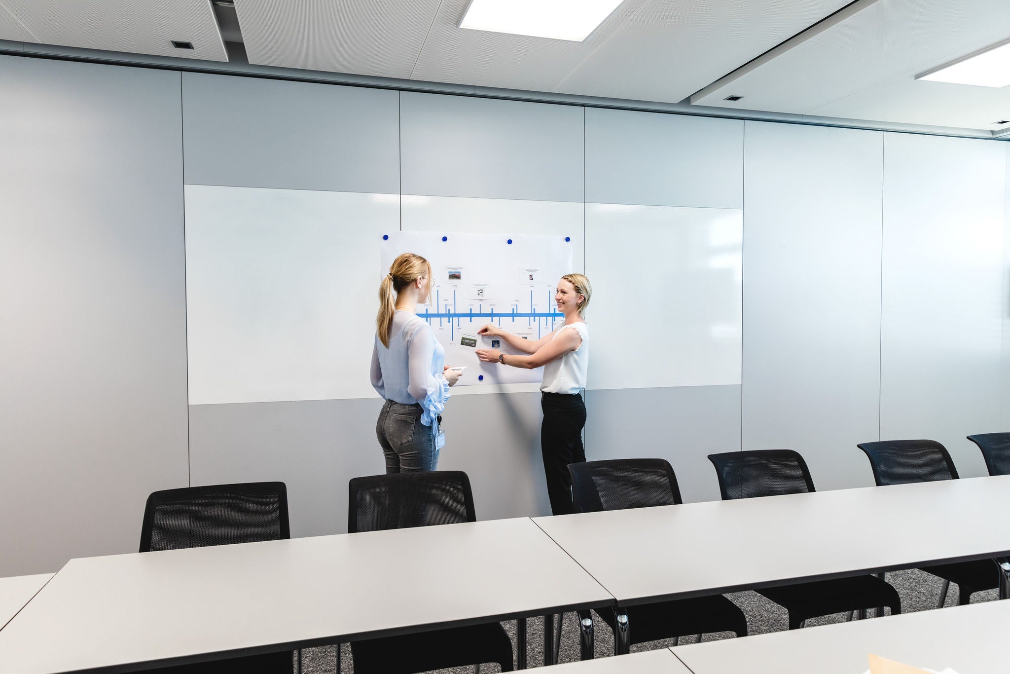 Office Presentation Setup with Whiteboard Career