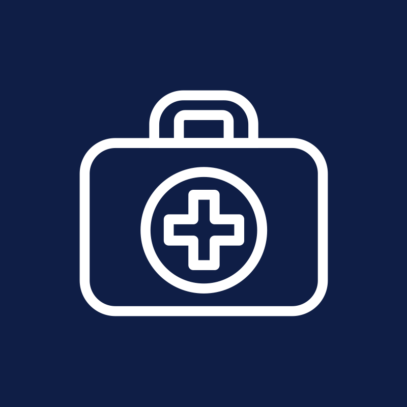 Medical First Aid Kit Icon Design