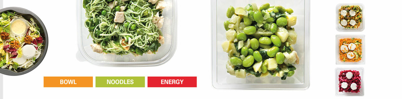 Healthy Salad Bowls with Fresh Ingredients Display Healthy Salad Bowls with Fresh Ingredients Display