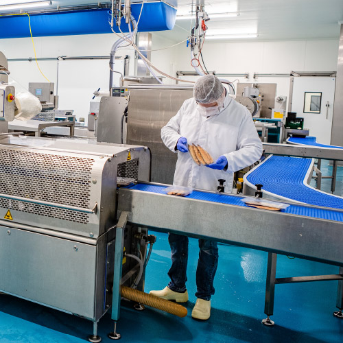 MULTIVAC Packaging Machine in Food Processing Facility MULTIVAC Packaging Machine in Food Processing Facility