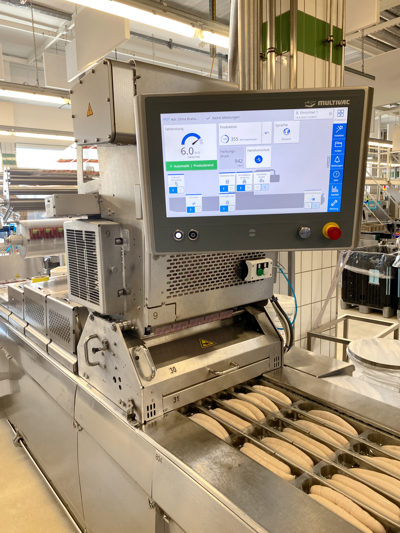 MULTIVAC Packaging Machine in Action MULTIVAC Packaging Machine in Action