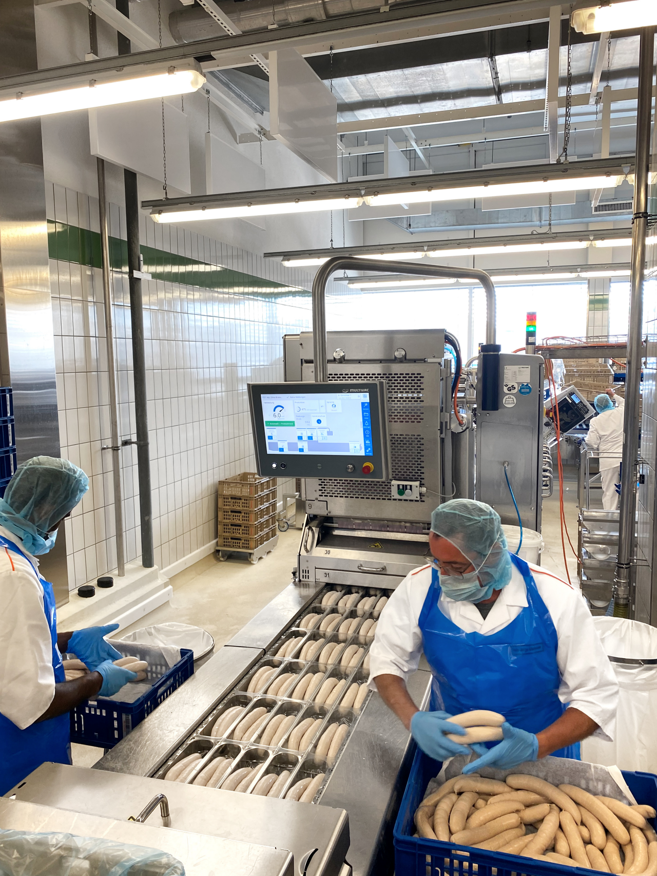 MULTIVAC Sausage Packaging Machine in Factory MULTIVAC Sausage Packaging Machine in Factory