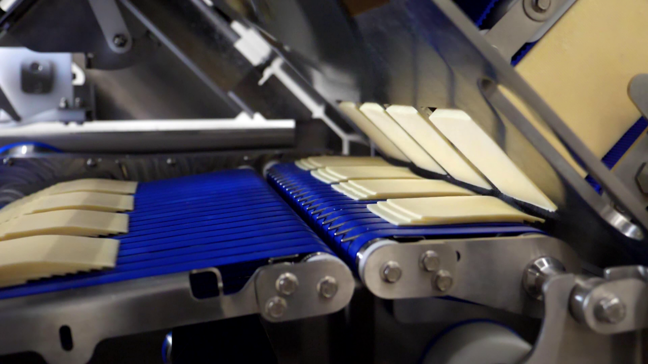 MULTIVAC Cheese Slicing Machine in Action