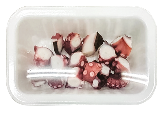 Octopus Slices in Vacuum-Sealed Packaging Octopus Slices in Vacuum-Sealed Packaging