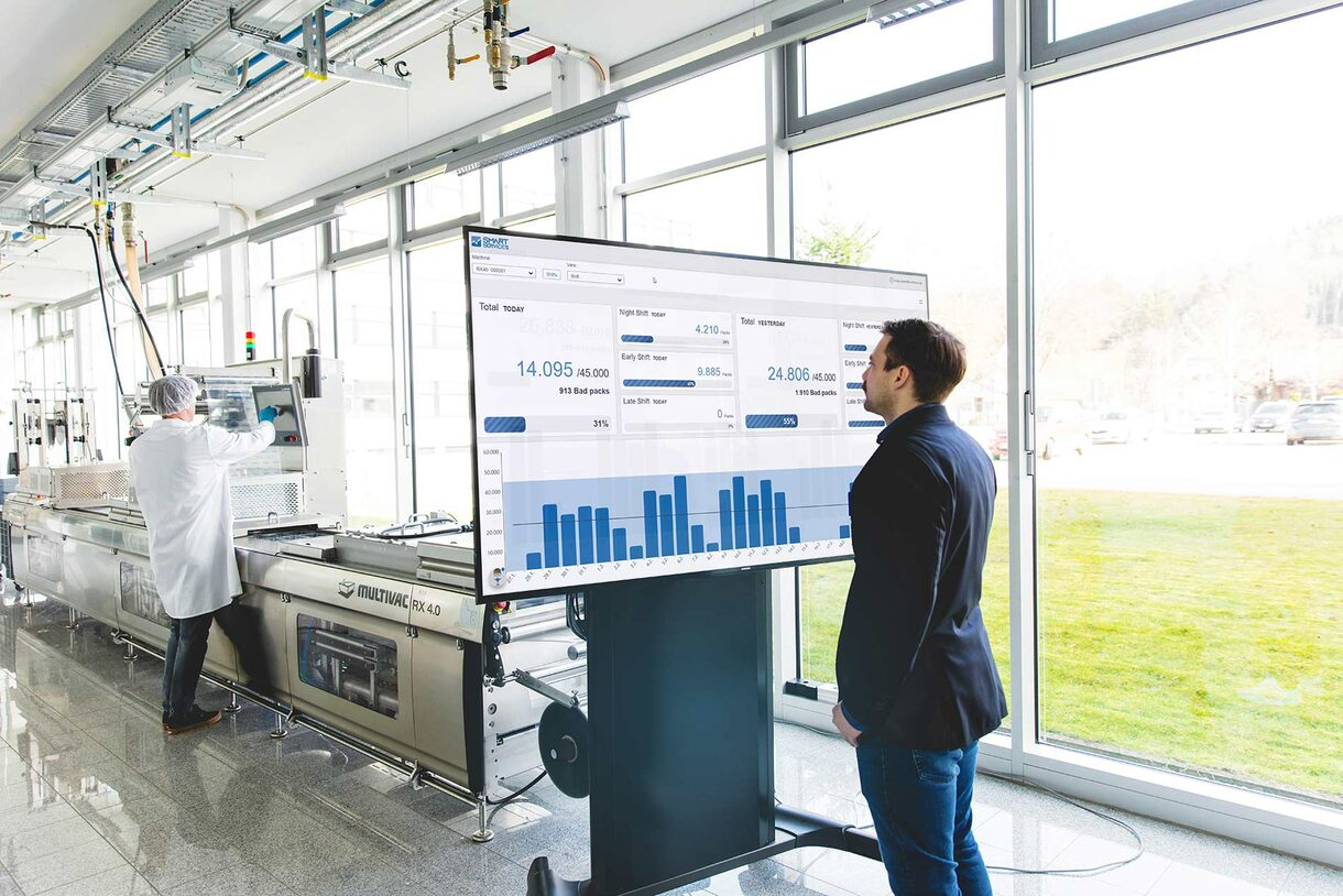 MULTIVAC Packaging Machine with Data Display MULTIVAC Packaging Machine with Data Display