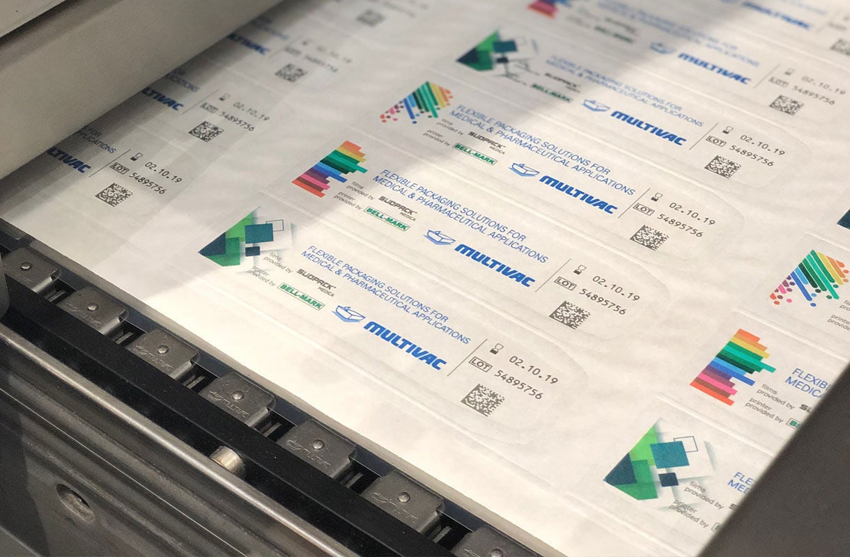 MULTIVAC Packaging Machine with Printed Labels MULTIVAC Packaging Machine with Printed Labels